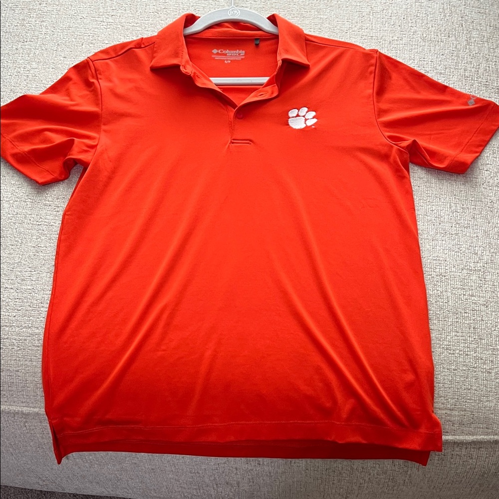 Columbia Men's Vibrant Clemons Orange Polo